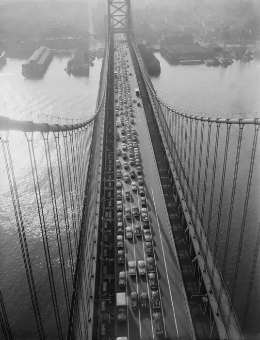 Framed Print : Traffic jam on bridge Framed Print : Traffic jam on bridge