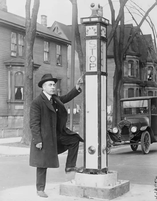 Framed Print : Traffic Signal Invention Framed Print : Traffic Signal Invention