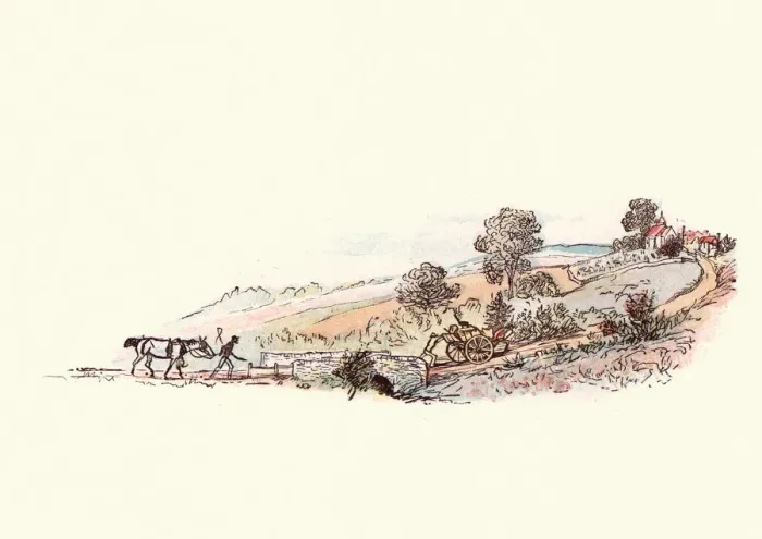 Framed Print : Traffic on a victorian country lane Framed Print : Traffic on a victorian country lane