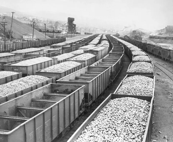 Framed Print : Train Cars Holding Coal Supplies Framed Print : Train Cars Holding Coal Supplies
