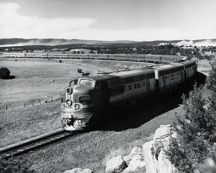 Framed Print : Train Full Length On Curved Track Framed Print : Train Full Length On Curved Track