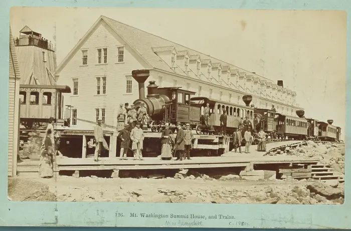 Framed Print : Train in New Hampshire in 1880s Framed Print : Train in New Hampshire in 1880s