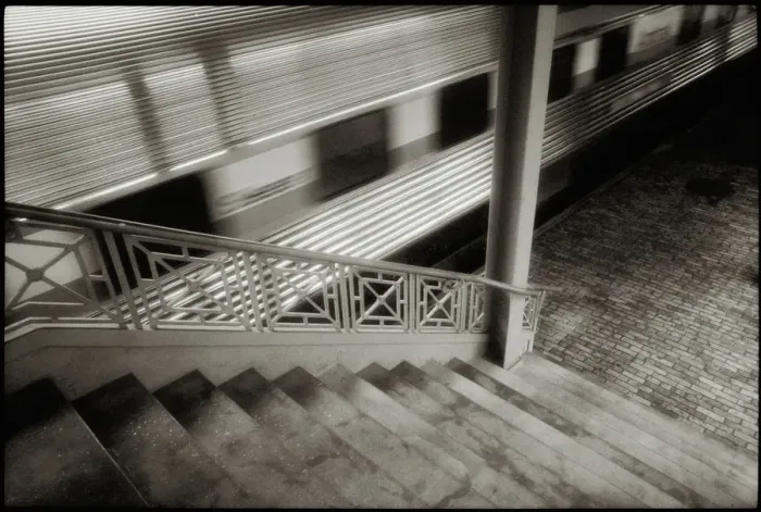 Framed Print : Train pulling out from the station Framed Print : Train pulling out from the station