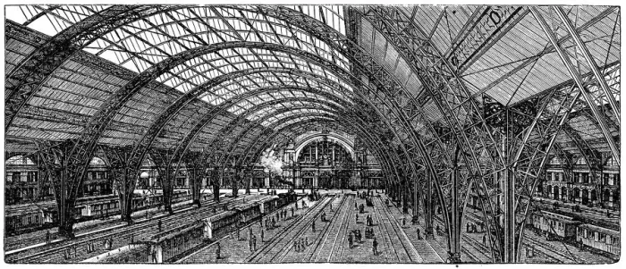 Framed Print : Train station in Frankfurt (Germany) Framed Print : Train station in Frankfurt (Germany)