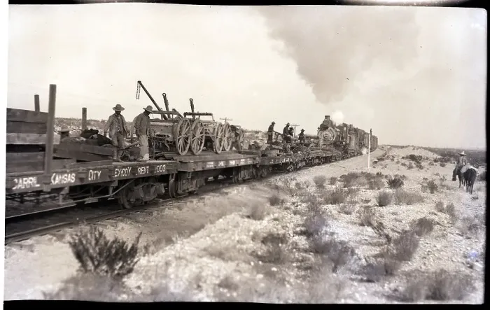 Framed Print : Trains Carrying Artillery Framed Print : Trains Carrying Artillery
