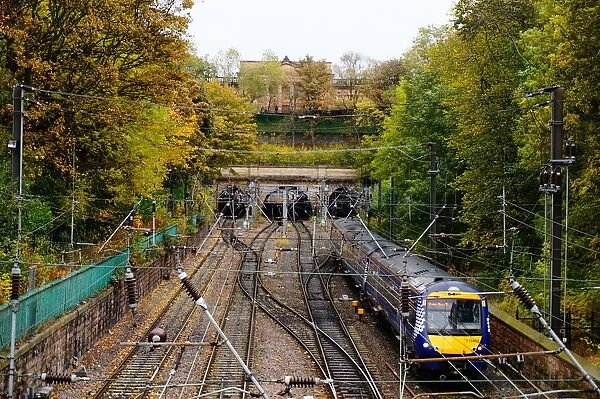Traintracks and Train, Edinburgh, United Kingdom