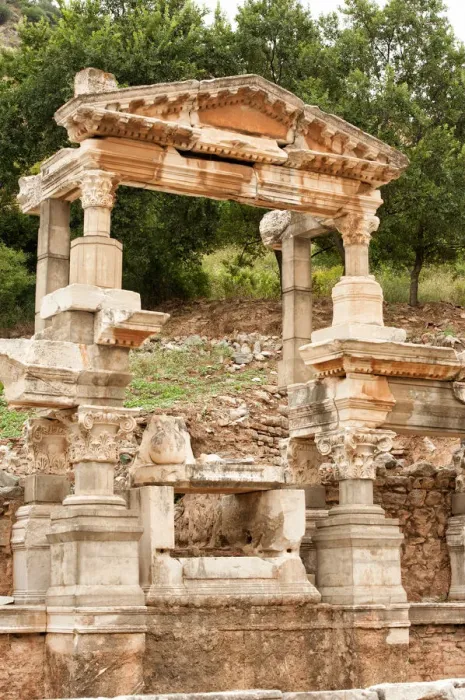 Framed Print : Trajan Fountain in Ephesus Framed Print : Trajan Fountain in Ephesus