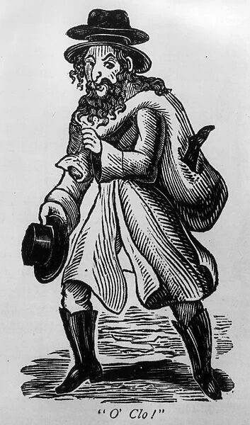 Tramp. 1885: A tramp on the streets of London