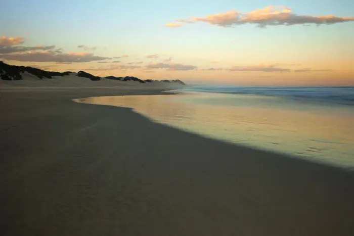 Framed Print : Tranquil Seascape Landscape at Kenton-On-Sea, Eastern Cape Province, South Africa