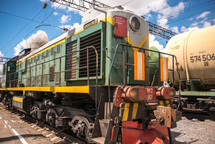 Framed Print : Trans-Siberian railway in Krabarovsk, Russia, Eur