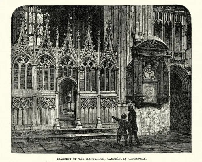 Framed Print : Transept of the martyrdom, Canterbury, Cathedral, 19th Century Framed Print : Transept of the martyrdom, Canterbury, Cathedral, 19th Century