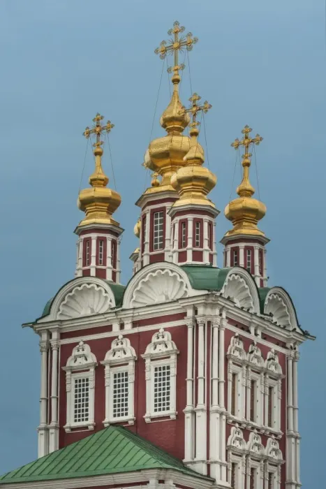 Framed Print : Transfiguration Gate Church in the Novodevichy Convent, Moscow, Russia