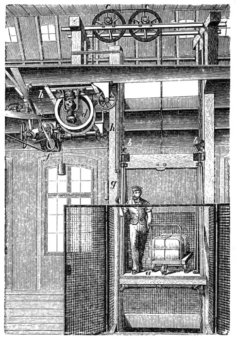 Framed Print : Transmission elevator Framed Print : Transmission elevator