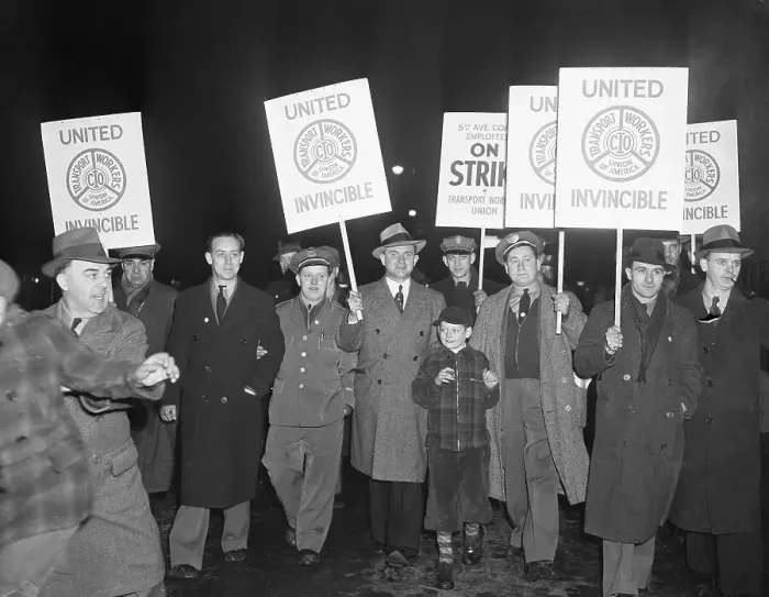 Framed Print : Transport Workers President Joins Picket Framed Print : Transport Workers President Joins Picket