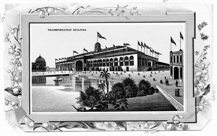 Framed Print : The Transportation Building at the Chicago Fair Framed Print : The Transportation Building at the Chicago Fair