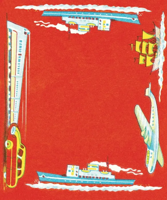 Framed Print : Transportation pattern Framed Print : Transportation pattern