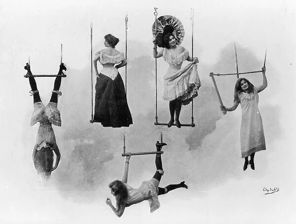 Trapeze Artists Poses 1890