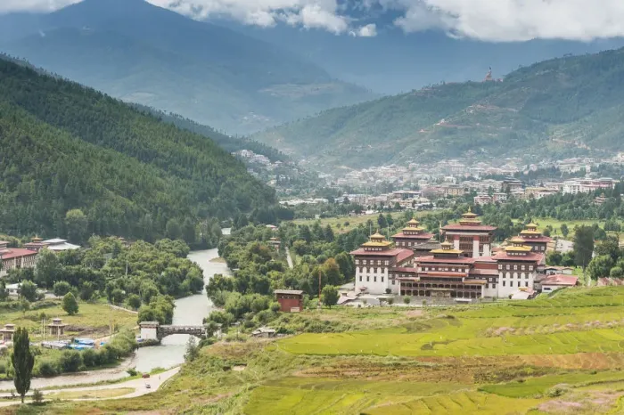 Framed Print : Trashi Chhoe Dzong, Thimphu, Bhutan