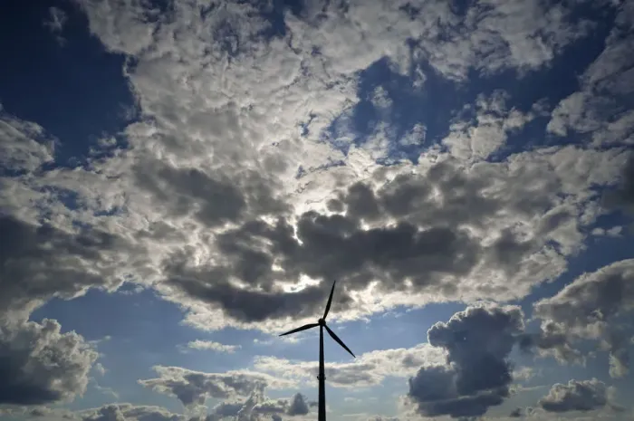 Framed Print : tratocumulus and a wind turbine as a silhouette, Karsberg, Upper Franconia, Bavaria, Germany Framed Print : tratocumulus and a wind turbine as a silhouette, Karsberg, Upper Franconia, Bavaria, Germany