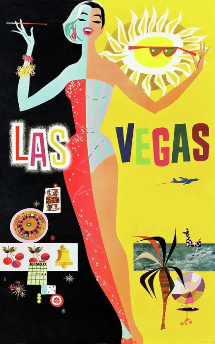 Framed Print : Travel Poster For Las Vegas Framed Print : Travel Poster For Las Vegas