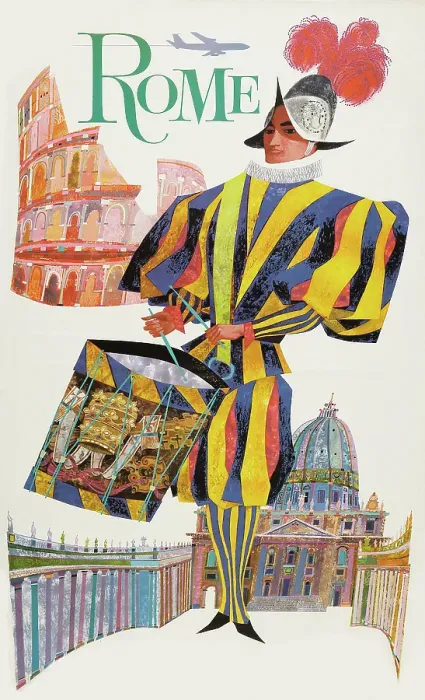 Framed Print : Travel Poster For Rome Framed Print : Travel Poster For Rome