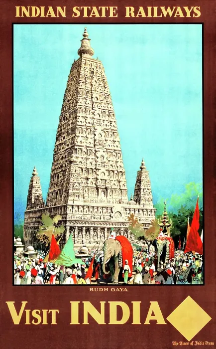 Framed Print : Travel Poster, Visit India Framed Print : Travel Poster, Visit India