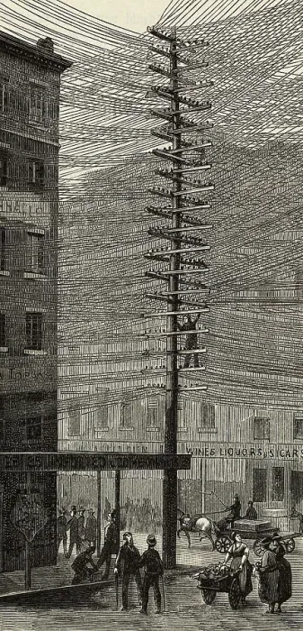 Framed Print : Travelers Underneath Transmitting Wires Framed Print : Travelers Underneath Transmitting Wires