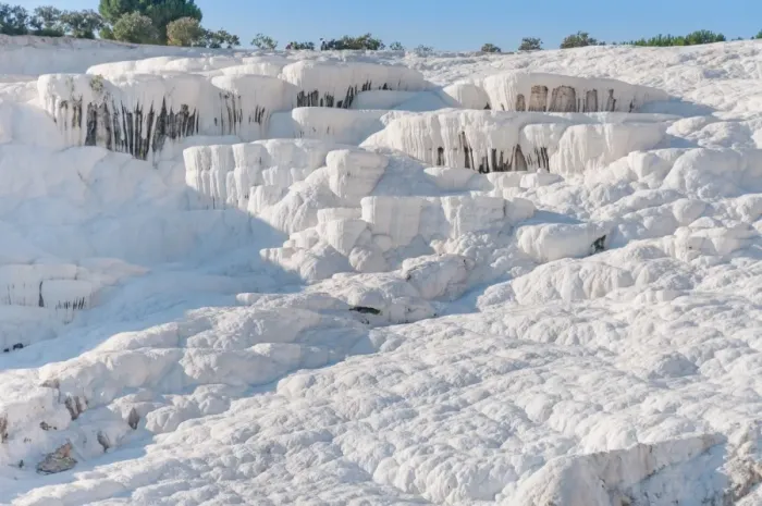 Framed Print : Travertine terraces at Pamukkale, Turkey