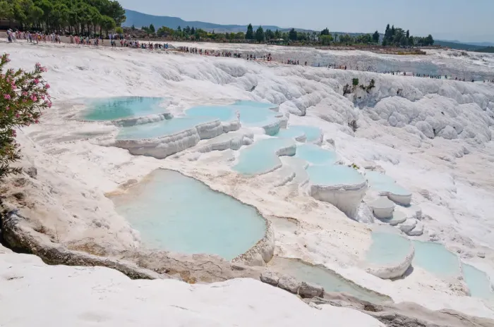 Framed Print : Travertine terraces at Pamukkale, Turkey Framed Print : Travertine terraces at Pamukkale, Turkey