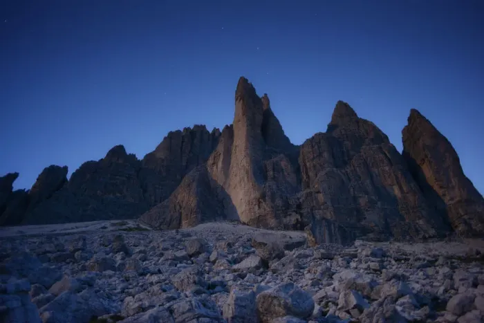 Framed Print : Tre Cime / Drei Zinnen at night, Dolomites Framed Print : Tre Cime / Drei Zinnen at night, Dolomites