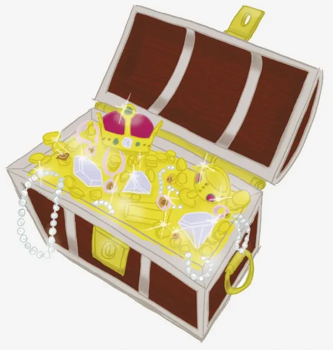 Framed Print : Treasure chest containing gold coins, pearl necklaces, diamonds, drinking vessel and crown Framed Print : Treasure chest containing gold coins, pearl necklaces, diamonds, drinking vessel and crown