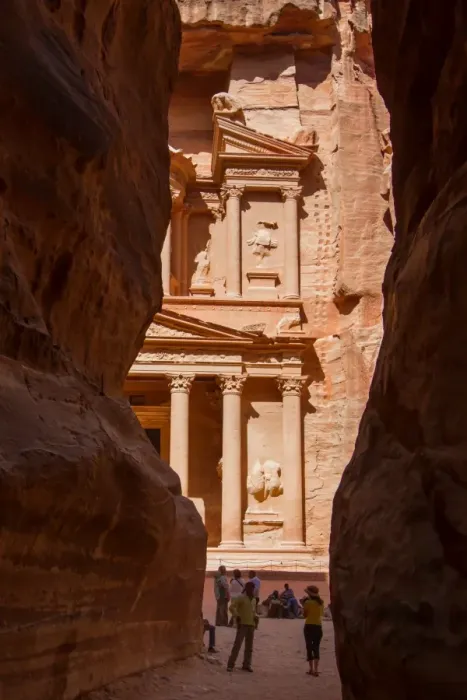 Framed Print : The Treasury from the Siq Framed Print : The Treasury from the Siq