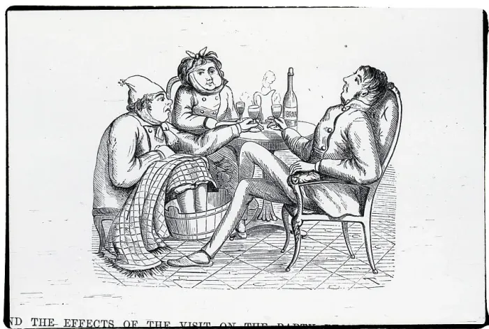Framed Print : Treating Cold With Footbath And Brandy Framed Print : Treating Cold With Footbath And Brandy