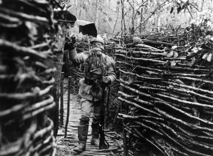 Framed Print : In A Trench Framed Print : In A Trench