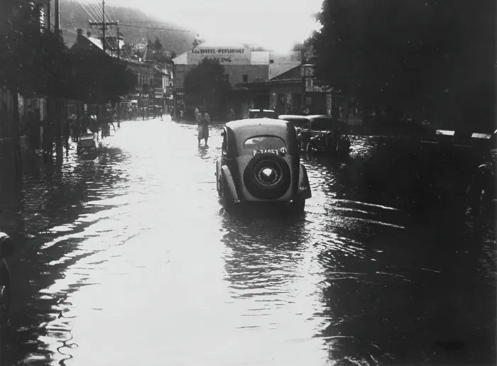 Framed Print : Trencianske Teplice Flood