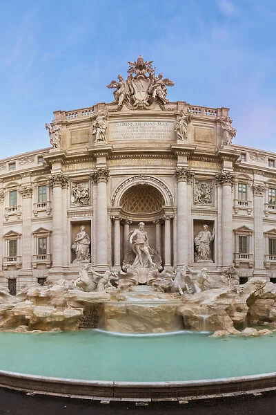 The Trevi fountain in Rome, Lazio, Italy