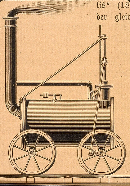 Framed Print Coalbrookdale Steam Locomotive Invited by Richard Trevithick 1804 