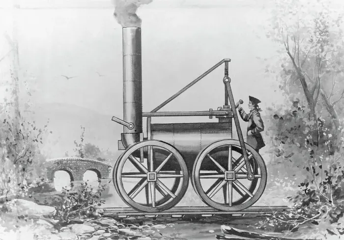 Framed Print : Trevithick's Locomotive of 1808 Framed Print : Trevithick's Locomotive of 1808