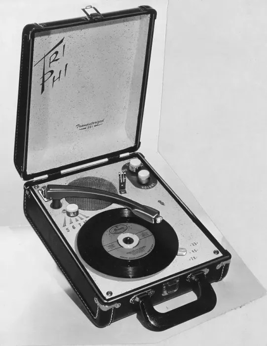 Framed Print : Tri Phi Gramophone Showing Record Framed Print : Tri Phi Gramophone Showing Record