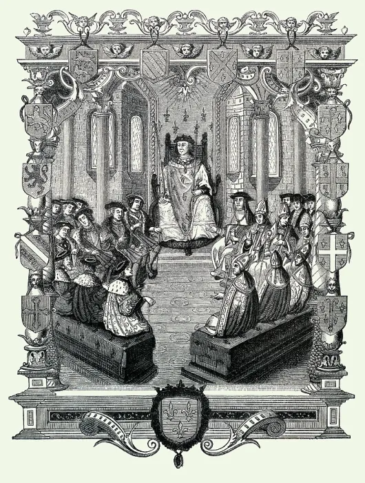 Framed Print : Trial of the Constable de Bourbon Framed Print : Trial of the Constable de Bourbon