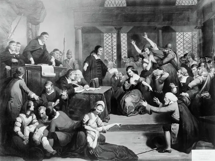 Framed Print : The Trial of George Jacobs, August 5, 1692 by Tompkins H. Matteson Framed Print : The Trial of George Jacobs, August 5, 1692 by Tompkins H. Matteson