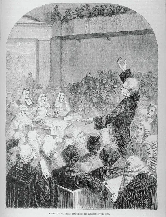 Framed Print : Trial of Warren Hastings Framed Print : Trial of Warren Hastings
