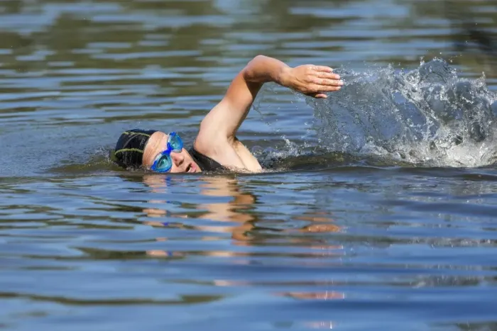 Framed Print : Triathlete swimming, Welzheim, Baden-Wurttemberg, Germany Framed Print : Triathlete swimming, Welzheim, Baden-Wurttemberg, Germany
