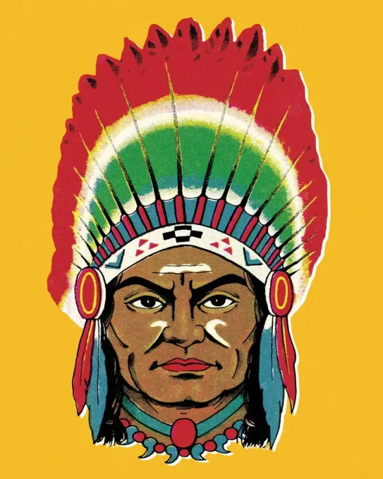 Framed Print : Tribal leader in headdress Framed Print : Tribal leader in headdress