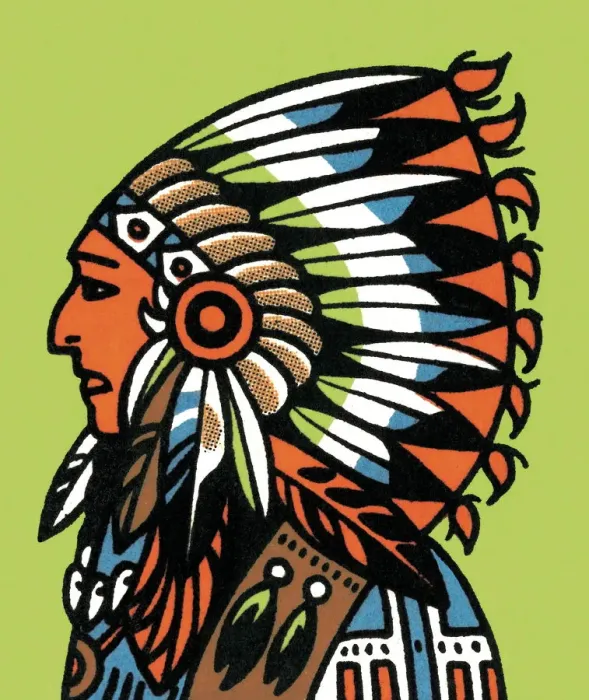 Framed Print : Tribal leader in headdress Framed Print : Tribal leader in headdress