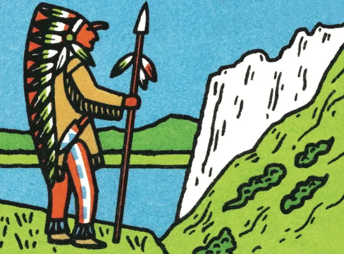 Framed Print : Tribal man at overlook Framed Print : Tribal man at overlook