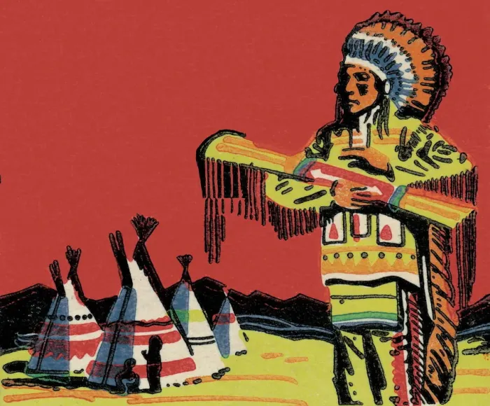 Framed Print : Tribal man on reservation Framed Print : Tribal man on reservation