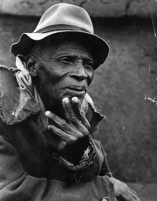 Framed Print : Tribesman. 29th April 1950: A subject of Chief Seretse Khana attends a Framed Print : Tribesman. 29th April 1950: A subject of Chief Seretse Khana attends a