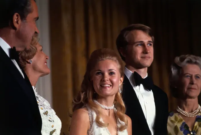 Framed Print : Tricia Nixon and Edward Cox with President and Pat Nixon Framed Print : Tricia Nixon and Edward Cox with President and Pat Nixon
