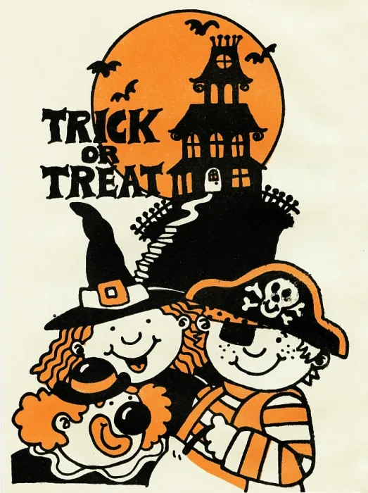 Framed Print : Trick or Treat - Kids in Costume
